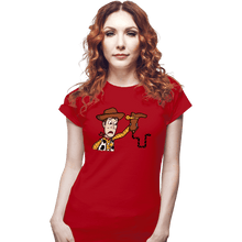 Load image into Gallery viewer, Secret_Shirts Fitted Shirts, Woman / Small / Red Snake In A Boot

