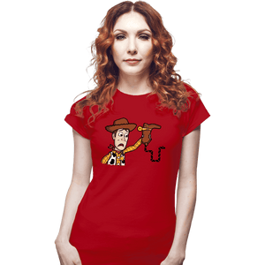 Secret_Shirts Fitted Shirts, Woman / Small / Red Snake In A Boot
