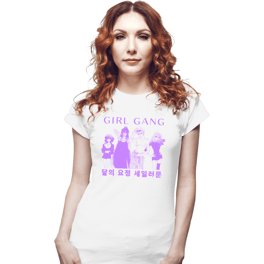 Shirts Fitted Shirts, Woman / Small / White Outer Gang