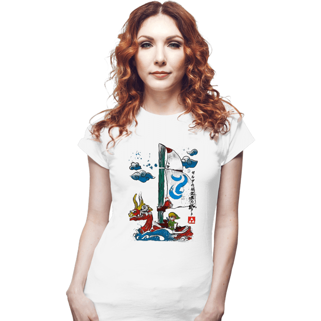 Secret_Shirts Fitted Shirts, Woman / Small / White Sailor With The Wind