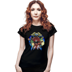 Daily_Deal_Shirts Fitted Shirts, Woman / Small / Black A Super Metroid Story