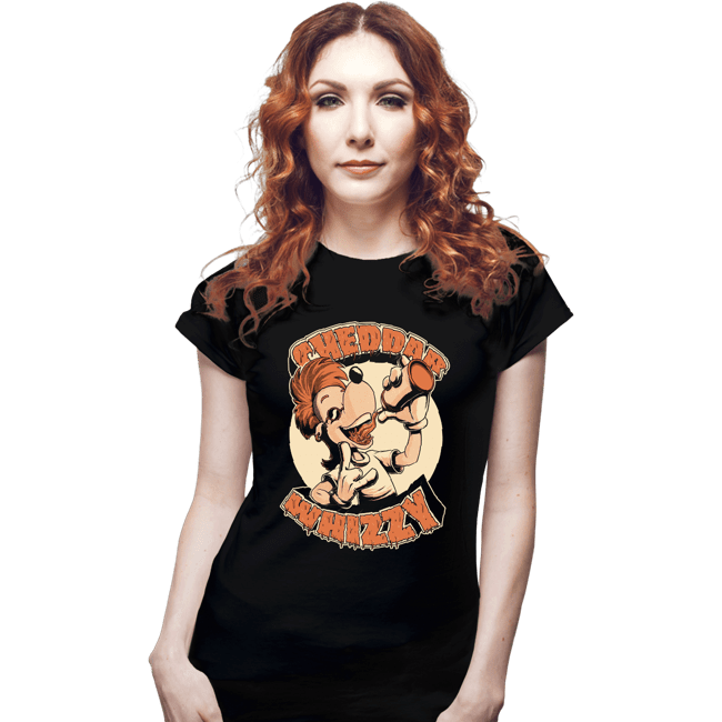Daily_Deal_Shirts Fitted Shirts, Woman / Small / Black The Cheddar Whizzy