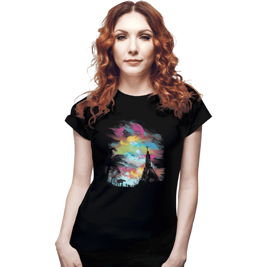Shirts Fitted Shirts, Woman / Small / Black Sunset On Scarif