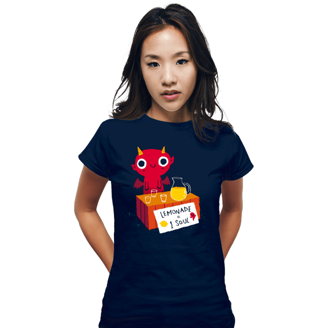 Daily_Deal_Shirts Fitted Shirts, Woman / Small / Navy Demonade Stand