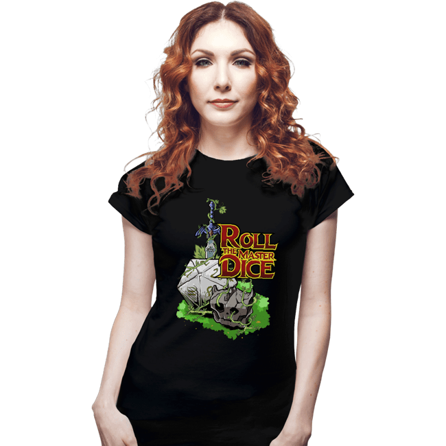 Secret_Shirts Fitted Shirts, Woman / Small / Black Roll The Master Dice