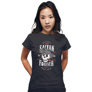 Shirts Fitted Shirts, Woman / Small / Dark Heather Saiyan Forever