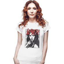 Load image into Gallery viewer, Secret_Shirts Fitted Shirts, Woman / Small / White Buffy The Slayer
