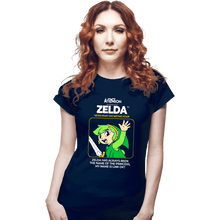 Load image into Gallery viewer, Daily_Deal_Shirts Fitted Shirts, Woman / Small / Navy Not Zelda
