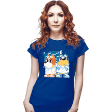 Load image into Gallery viewer, Daily_Deal_Shirts Fitted Shirts, Woman / Small / Royal Blue Blueynia
