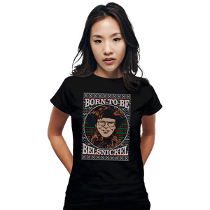 Shirts Fitted Shirts, Woman / Small / Black Born To Be Belsnickel