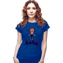 Load image into Gallery viewer, Daily_Deal_Shirts Fitted Shirts, Woman / Small / Royal Blue Max Rescue
