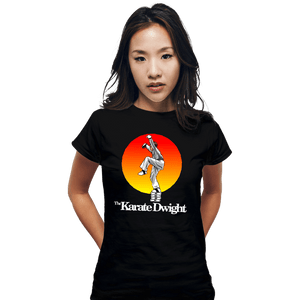 Shirts Fitted Shirts, Woman / Small / Black Karate Dwight