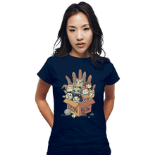 Load image into Gallery viewer, Shirts Fitted Shirts, Woman / Small / Navy Game Of Boxes
