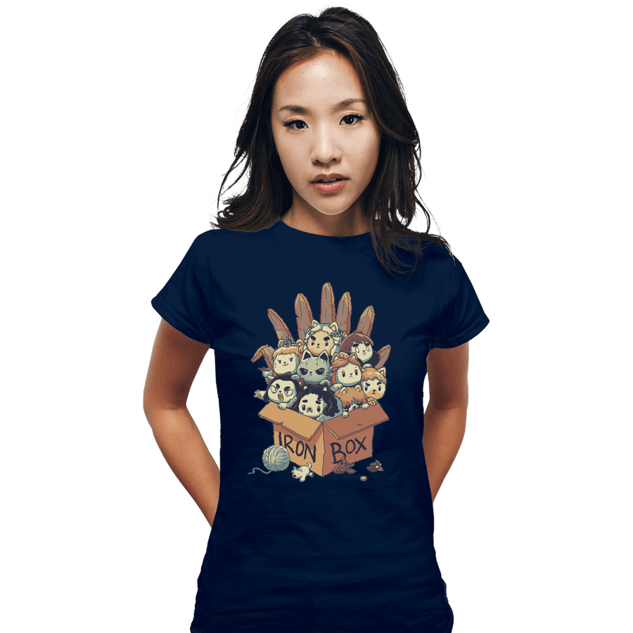 Shirts Fitted Shirts, Woman / Small / Navy Game Of Boxes