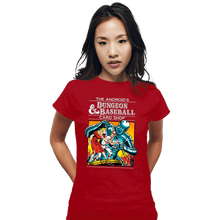 Load image into Gallery viewer, Daily_Deal_Shirts Fitted Shirts, Woman / Small / Red The Android&#39;s Dungeon &amp; Baseball Card Shop
