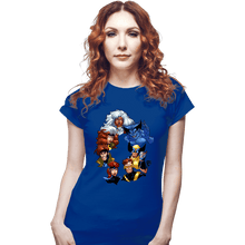 Load image into Gallery viewer, Daily_Deal_Shirts Fitted Shirts, Woman / Small / Royal Blue X-Men 30th
