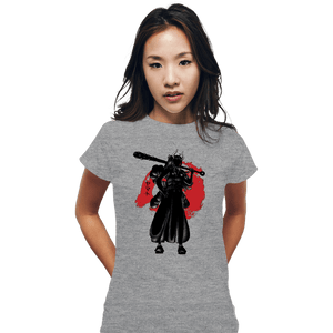Shirts Fitted Shirts, Woman / Small / Sports Grey Crimson yamato