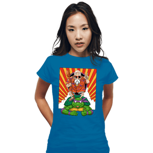 Daily_Deal_Shirts Fitted Shirts, Woman / Small / Sapphire Mutenroshi Ninja