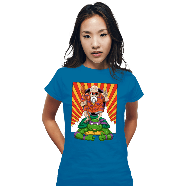 Daily_Deal_Shirts Fitted Shirts, Woman / Small / Sapphire Mutenroshi Ninja