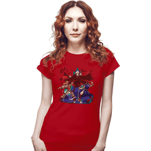 Load image into Gallery viewer, Shirts Fitted Shirts, Woman / Small / Red Smashelvania
