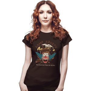 Secret_Shirts Fitted Shirts, Woman / Small / Black Krusty Brand Tee