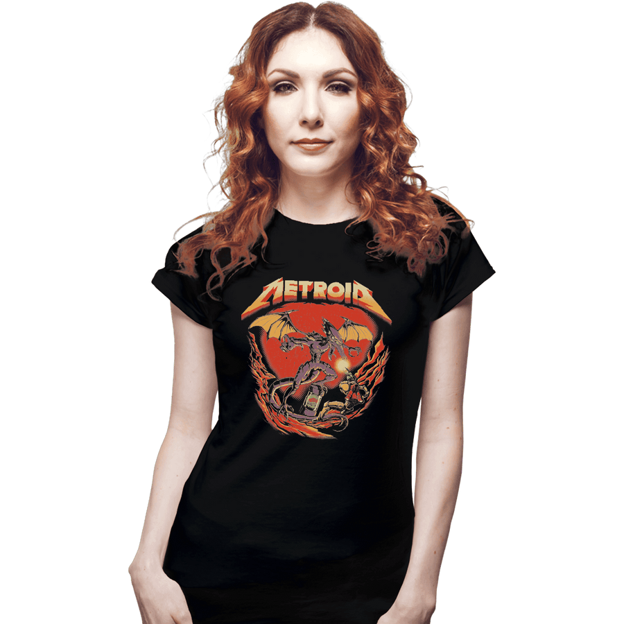 Shirts Fitted Shirts, Woman / Small / Black Enter Samus