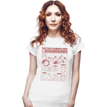 Load image into Gallery viewer, Secret_Shirts Fitted Shirts, Woman / Small / White Shotaro Kaneda Bike
