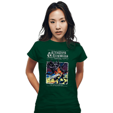 Load image into Gallery viewer, Secret_Shirts Fitted Shirts, Woman / Small / Irish Green Airships &amp; Summons
