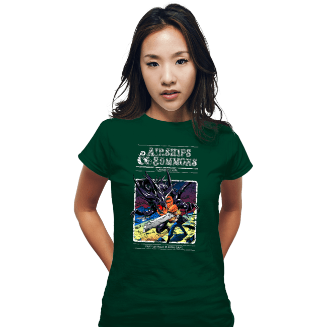 Secret_Shirts Fitted Shirts, Woman / Small / Irish Green Airships & Summons