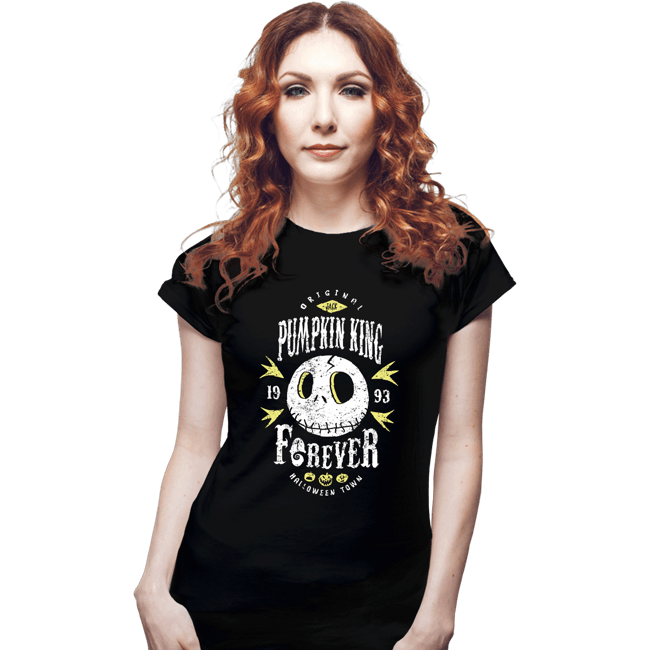 Shirts Fitted Shirts, Woman / Small / Black Pumpkin King Forever