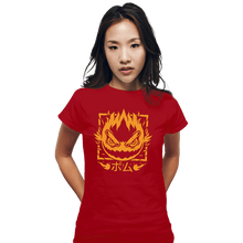 Load image into Gallery viewer, Shirts Fitted Shirts, Woman / Small / Red Fireball Bomb
