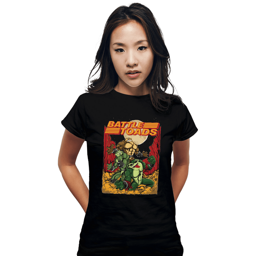 Shirts Fitted Shirts, Woman / Small / Black Battletoads