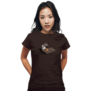 Shirts Fitted Shirts, Woman / Small / Black Indiana Mouse