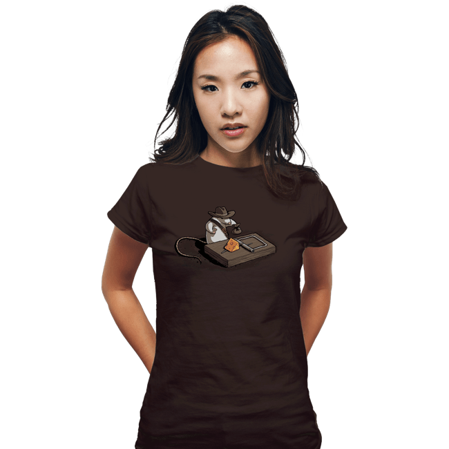 Shirts Fitted Shirts, Woman / Small / Black Indiana Mouse
