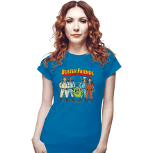 Load image into Gallery viewer, Shirts Fitted Shirts, Woman / Small / Sapphire Buster Friends
