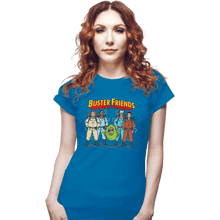 Load image into Gallery viewer, Shirts Fitted Shirts, Woman / Small / Sapphire Buster Friends

