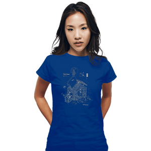 Shirts Fitted Shirts, Woman / Small / Royal Blue Trojan Rabbit