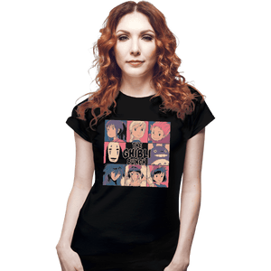 Shirts Fitted Shirts, Woman / Small / Black Ghibli Bunch