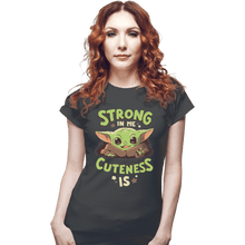 Load image into Gallery viewer, Shirts Fitted Shirts, Woman / Small / Charcoal Strong In Me
