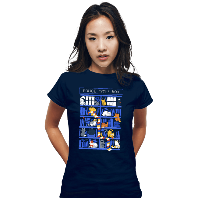 Secret_Shirts Fitted Shirts, Woman / Small / Navy Library Box
