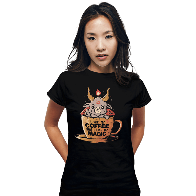 Secret_Shirts Fitted Shirts, Woman / Small / Black Black Coffee Cup