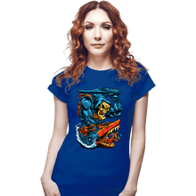 Load image into Gallery viewer, Daily_Deal_Shirts Fitted Shirts, Woman / Small / Royal Blue Landshark
