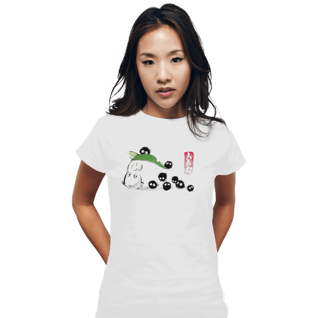 Shirts Fitted Shirts, Woman / Small / White Ink Forest