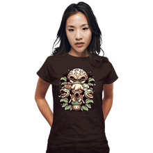 Load image into Gallery viewer, Shirts Fitted Shirts, Woman / Small / Black Retro Garden
