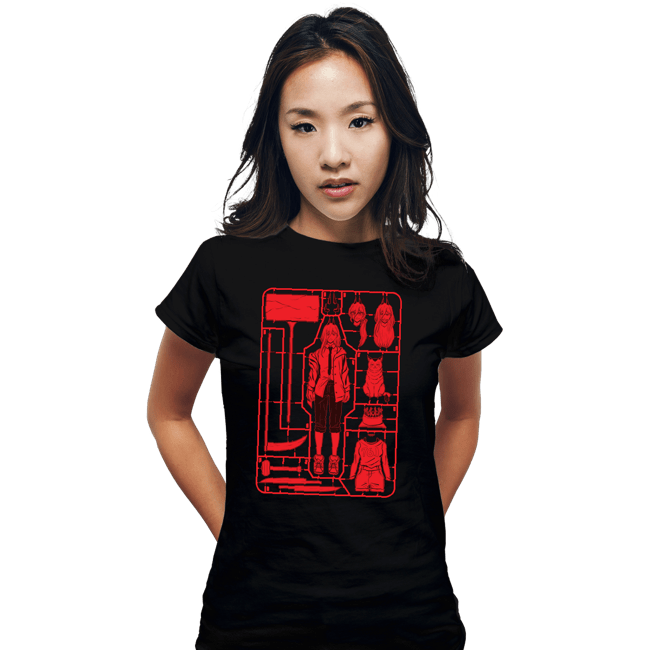 Daily_Deal_Shirts Fitted Shirts, Woman / Small / Black Power Model Sprue