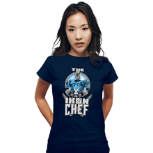 Load image into Gallery viewer, Daily_Deal_Shirts Fitted Shirts, Woman / Small / Navy The Iron Chef
