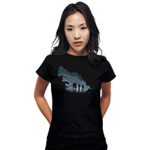 Load image into Gallery viewer, Shirts Fitted Shirts, Woman / Small / Black Lyanna&#39;s Feather

