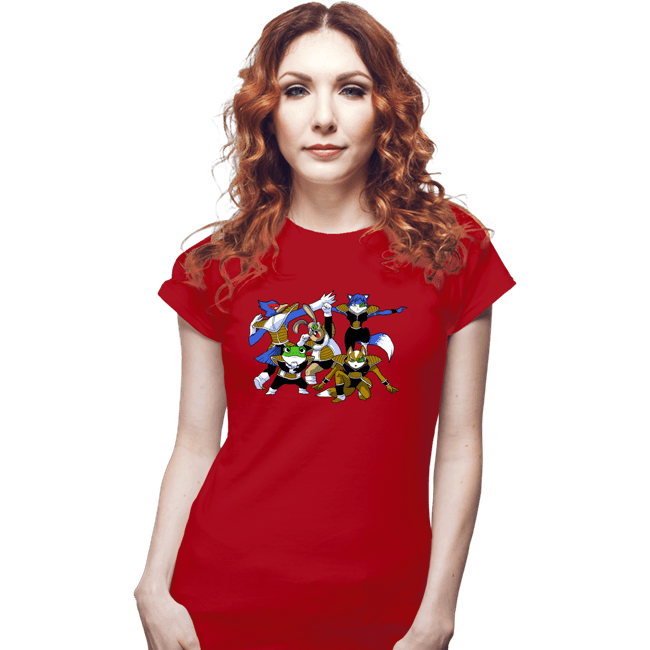 Shirts Fitted Shirts, Woman / Small / Red Fox Force