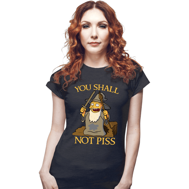 Shirts Fitted Shirts, Woman / Small / Dark Heather You Shall Not Piss