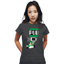 Load image into Gallery viewer, Shirts Fitted Shirts, Woman / Small / Charcoal To The Pub Luigi
